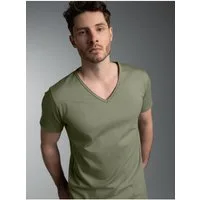 Trigema T-Shirt TRIGEMA V-Shirt Slim Fit (1-tlg)