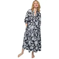 Emily Van Den Bergh Maxikleid langes Volant-Kleid