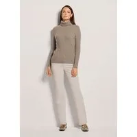 MADELEINE Strickpullover Rollkragenpullover aus Kaschmir Luxuriöser Rippstrick mit langem Rollkragen