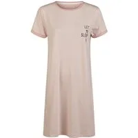 By Louise Schlafanzug by Louise Kurzarm Sleepshirt aus 100% Baumwolle – Knielang und Bequem