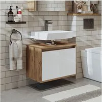Roomart Waschbeckenunterschrank 65 cm stilvoll hängend, Soft-Close, Siphonausschnitt, 4 Farben, Bad (Waschbeckenunterschrank ohne Waschbecken) 35 cm Tiefe, Soft-Close, Wandmontage, 4 Farben