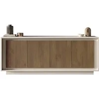 Home affaire Sideboard Sky, B/T 207/50 cm, Kommode/Anrichte/Stauraumschrank, 4 Türen, Softclosing, Korpus & Front 22 mm stark, Rahmen-Optik