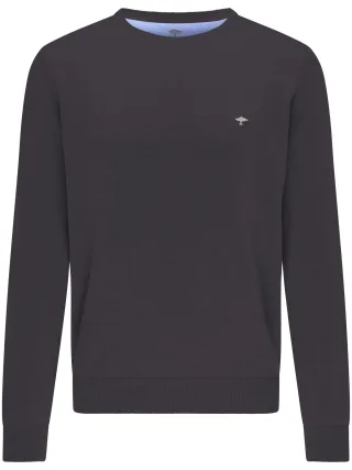 FYNCH-HATTON - O-Neck charcoal - Gr. - 3XL