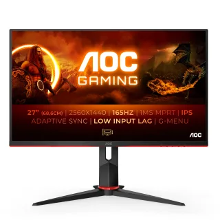 AOC Q27G2S/EU [27'' 2.560x1.440 165Hz 2xHDMI DisplayPort 1ms Reaktionszeit] schwarz