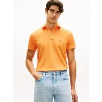 Tommy Hilfiger Poloshirt 1985 SLIM POLO Markenstickerei, aus Baumwoll-Piqué