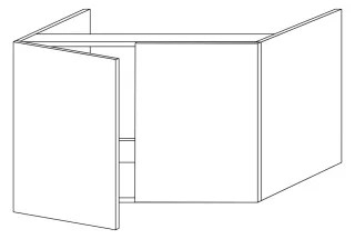 Sanipa Waschtischunterbau mit Türen 2morrow (L2363) 510x800x520 Weiß-Matt, L236301 L236301