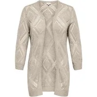 ONLY CARMAKOMA Strickjacke CARPAMELA 4/5 OPEN CARDIGAN KNT