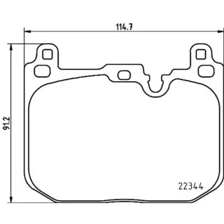 Hella Bremsbel?ge vorne BMW 2er Mini Mini