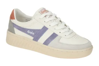Gola CLA415WV Damenschuhe Sneaker Wei? Lavendel Terracotta Bequem mit Gummisohle
