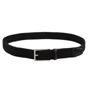 Boss - Gürtel für Herren, geflochten, Lederverkleidung (Schwarz)