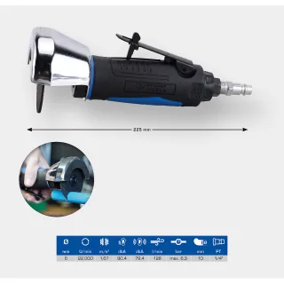 Brilliant Tools Druckluft-Winkel-Trennschleifer - BT160703