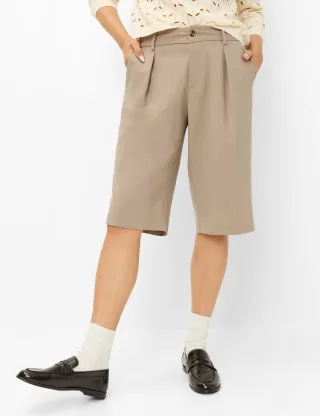 Brax Damen Bermuda Style MILLA B WARM GREIGE, hellbraun, Gr. 32