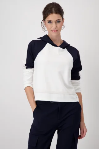 monari - Sweatshirt mit Kapuze off-white - Gr. - 36