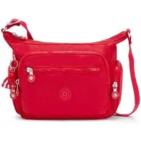 KIPLING Umhängetasche GABBIE S, Klein in Rot Schultertasche mit vielen Fächern