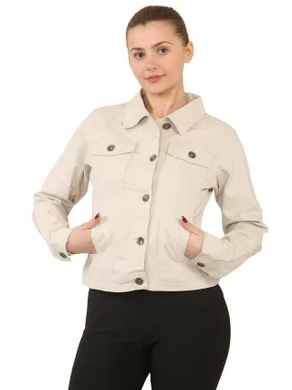 Enzo | Womens Stretch Denim Jacke