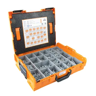 HECO TOPIX-plus Sortimentskoffer 3005, HECO L-BOXX 102 mit 3.005 Schrauben - 62897