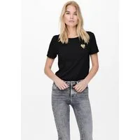 ONLY Kurzarmshirt ONLKITA LIFE S/S TOP NOOS regular fit, casual, Single Jersey, Baumwolle, Rundhals