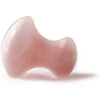 shapevital.de Massagestein Gua Sha Massagepilz für eine strahlende und jünger wirkende Haut, gleichmäßige Druckverteilung, 100% hochwertiger Rosenquarz