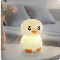 ANSMANN AG LED Nachtlicht Nachtlicht Kinder Silikon aufladbar dimmbar 7 Farben Pinguin