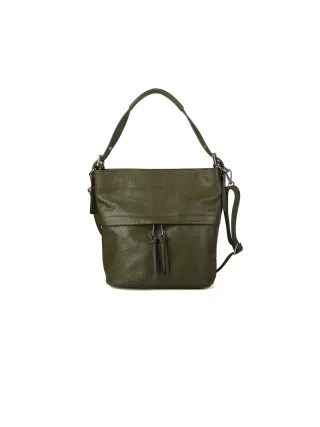 Giulia Monti Schultertasche Militärgrün
