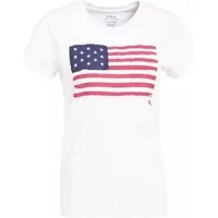 Polo Ralph Lauren T-Shirt Retro USA Flagge mit spezielles Used-Wash-Verfahren