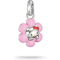 THOMAS SABO Charm-Einhänger THOMAS SABO ♡ Hello Kitty Charm Blume - Connect, Emaille