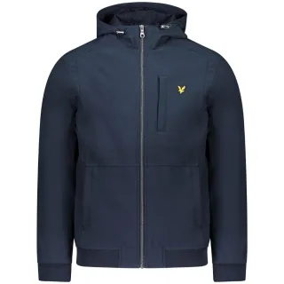 Dunkelblaue Softshelljacke mit Lyle & Scott-Logo