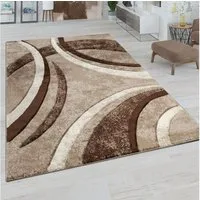 Paco Home Teppich Brillance 758, rechteckig, Höhe: 14 mm, Kurzflor, modernes geometrisches Design, auch als Läufer