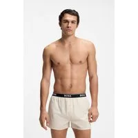 BOSS Pyjamashorts (2-tlg) aus Baumwolle, elastischer Bund