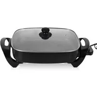 Scheffler Elektrische Pfanne Elektrische Multipfanne, 1500,00 W, mit Antihaftbeschichtung, mit Glasdeckel