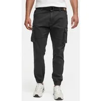 Indicode Cargohose Herren Kerr Cargo Hose Herrenhose aus elastischer Baumwoll-Qualität, inkl. Gürtel