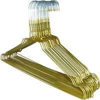 RSR Hangers Kleiderbügel Drahtbügel Drahtkleiderbügel Metall Hemdenbügel Blusenbügel Gold, (50-tlg)