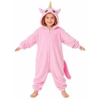 Corimori Jumpsuit Große Auswahl an Kinder Onesies, Jumpsuits, Tier-Kostümen (1-tlg) Jumpsuit, Pyjama, Fasching, Kigurumi, Tierkostüme, Einhorn "Rose"