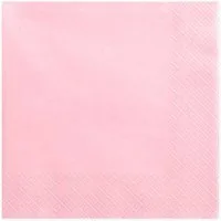 partydeco Papierserviette, Servietten 33x33cm hellrosa, 20 Stück