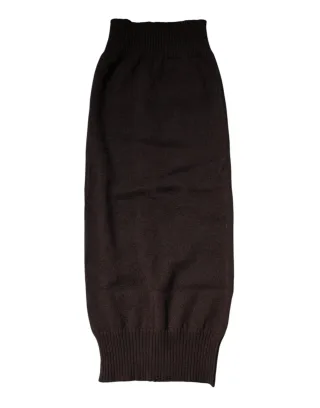 Dolce & Gabbana Brauner Cashmere Strick-Nackenwärmer Foulard-Schal