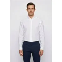 BOSS Leinenhemd LIAM 100% Leinen mit Button-Down-Kragen, regular fit