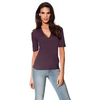 heine T-Shirt V-Shirt Kurzarm