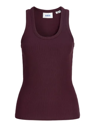 JJXX - JXFRIDA SL U-NECK TOP JRS NOOS Winetasting - Gr. - XS