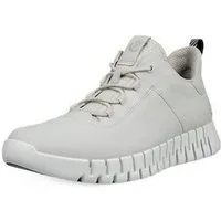 Ecco Gruuv Lea (aus Nubukleder) hellgrau Herren Sneaker