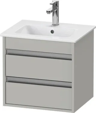 Duravit Ketho Waschtischunterbau wandhängend Betongrau Matt 500x412x480 mm - KT644400707 KT644400707