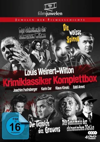 Louis Weinert-Wilton - Krimiklassiker Komplettbox (Der Teppich des Grauens / Die weiße Spinne / Das Geheimnis der schwarzen Witwe / ..chinesischen Nelke) - Filmjuwelen [4 DVDs]