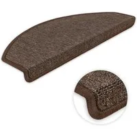 Metzker® Stufenmatte Ariston, halbrund, Höhe: 5 mm, 15 Stück im Set - Kaffeebraun