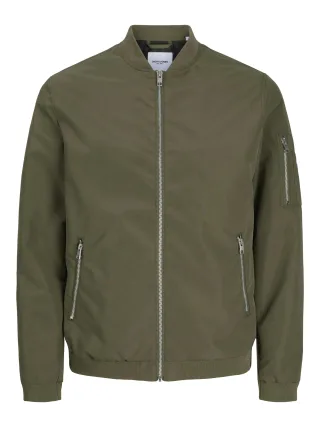 JACK&JONES - JJERUSH BOMBER NOOS Dusty Olive - Gr. - S