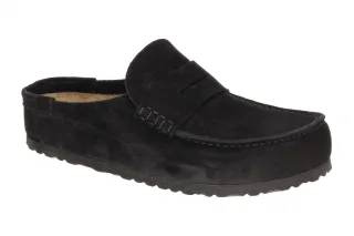 Birkenstock 1030795 BS Naples_Wrapped Herren Pantolette Schwarz Fu?bett aus K...