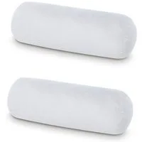 LILENO HOME Microfaserkissen - geeignet für Allergiker, in verschiedenen Größen - Made in Germany, Füllung: 100% Polyester, Rückenschläfer, Seitenschläfer, Bauchschläfer, Set, 2er Set, Nackenrolle 15x40 cm + Reißverschluss, Nackenkissen allergikergee