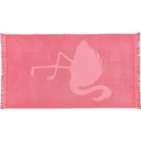 done.® Hamamtücher Flamingo, Hamam Frottier (1-St), saugfähige Frottier-Innenseite, ideal als Sauna- oder Strandtuch