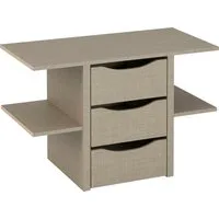 rauch Schubladeneinsatz Zubehör für Rauch-Schränke ORANGE/BLUE, mit 3 Schubladen und Metallauszügen Breite 88 cm, Tiefe 45 cm