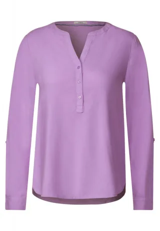 Cecil - Turn-Up Viskosebluse lila - Gr. - L