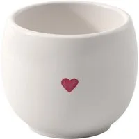 Villeroy & Boch Eierbecher Eierbecher 5 cm With Love, Eierbecher, Ø5,5cm, Premium Porcelain, Weiß