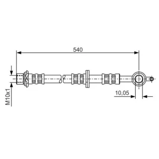 Bosch Bremsschlauch vorne links Toyota Yaris P1 P2